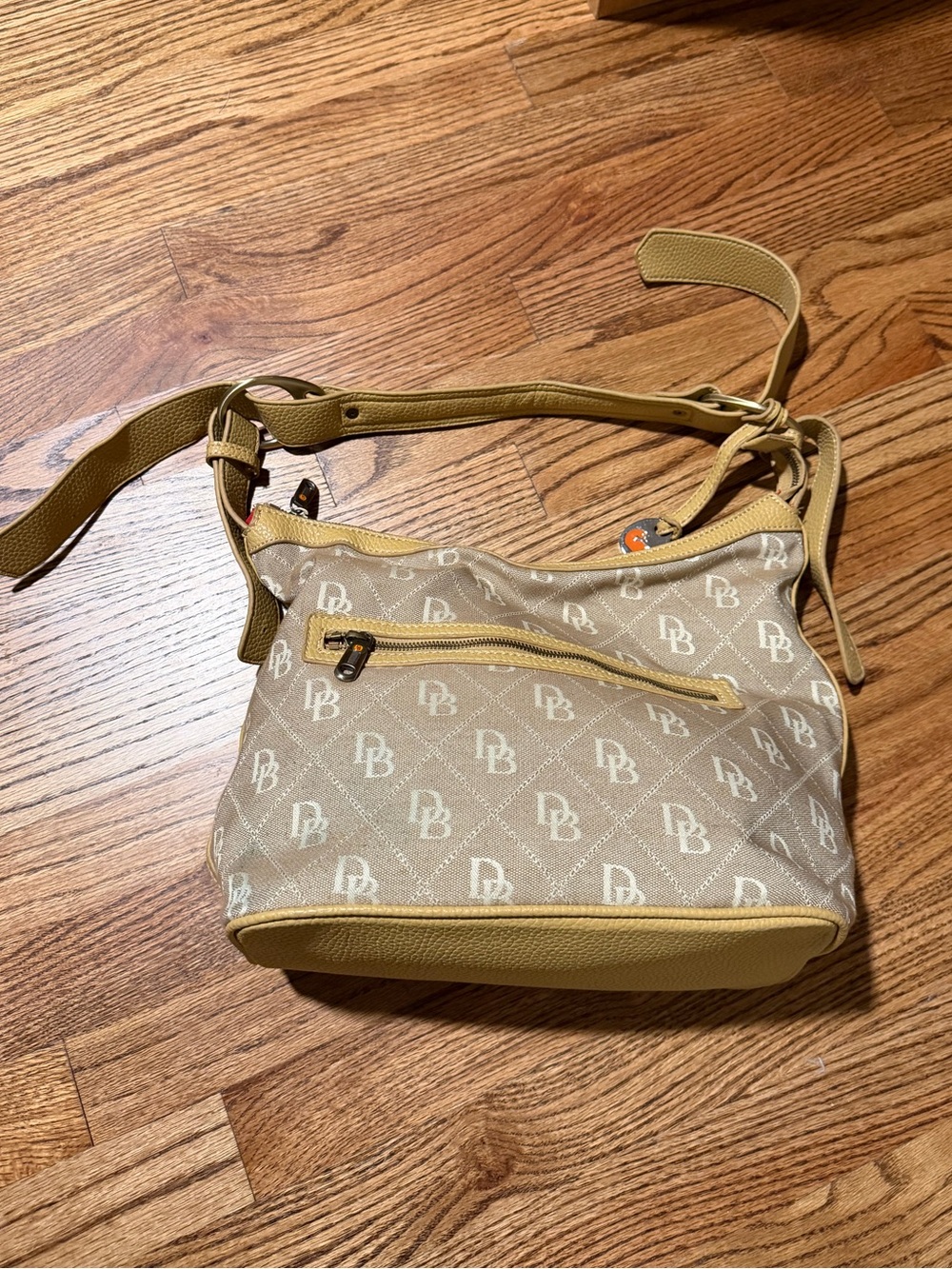 DB Monogram Crossbody Shoulder Bag with inner wallet
